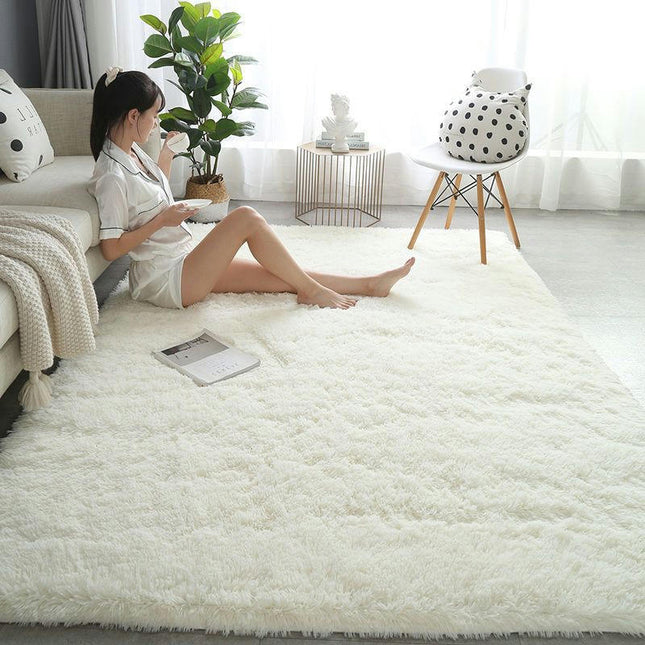 Soft Fluffy Area Rug Bedroom Living Room Shaggy Anti-Skid Comfortable Large Rugs Indoor Modern Home Decor Floor Carpet