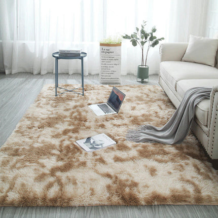 Tapis moelleux pour salon, chambre à coucher, chambre d'enfant, grand tapis en peluche, décoratif, Tie-Dye