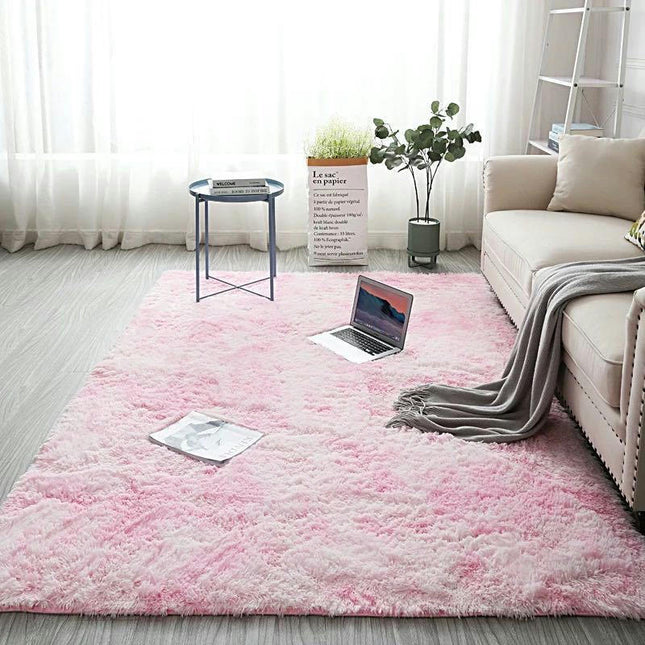 Fluffy Area Rug Living Room Bedroom Rug Kids Room Carpet Plush Rug Room Decorative Tie-Dye Rugs
