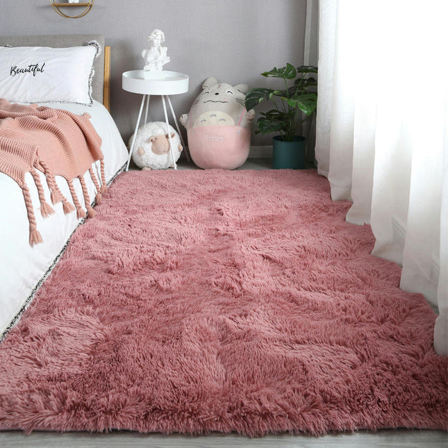 Shag Area Rug Fluffy Carpets,   for Living Room Bedroom Girls Kids Room Nursery Home Decor, Upgrade Anti-Skid Durable Rectangular Rug