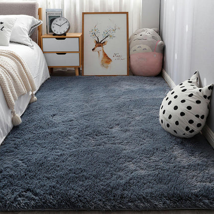 Tapis à poils longs moelleux, pour salon, chambre à coucher, chambre d'enfant, chambre d'enfant, décoration d'intérieur, tapis rectangulaire durable antidérapant amélioré