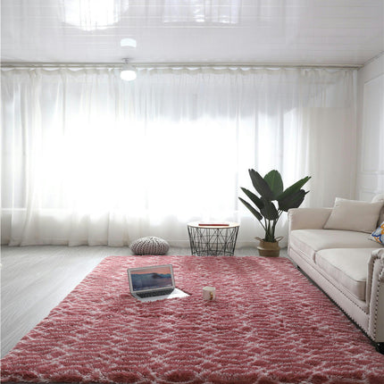 Living Room Fluffy Shaggy Carpet Shaggy Soft Oversized Carpet Bedroom Floor Carpet Modern Geometric Floral Pattern