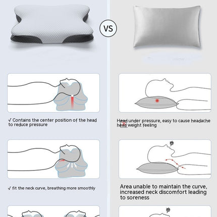 Speziell geformtes Kissen aus Memory-Schaum, Nackenkissen, ergonomisch