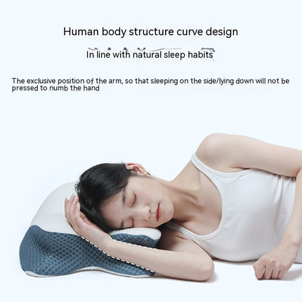Speziell geformtes Kissen aus Memory-Schaum, Nackenkissen, ergonomisch