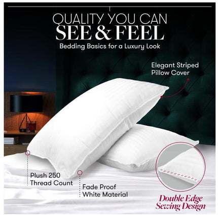 Pillows Queen Size 2 Pack Bed Pillows for Sleeping, Pillows for Side And Back Sleeper