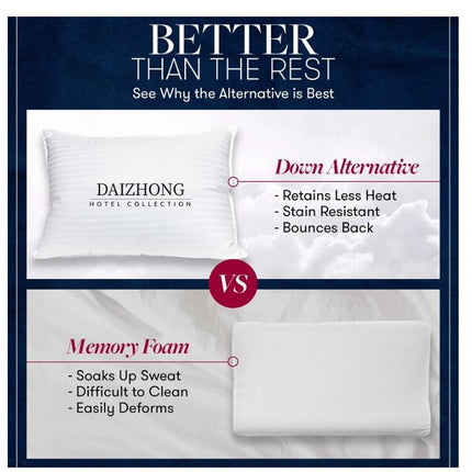 Pillows Queen Size 2 Pack Bed Pillows for Sleeping, Pillows for Side And Back Sleeper