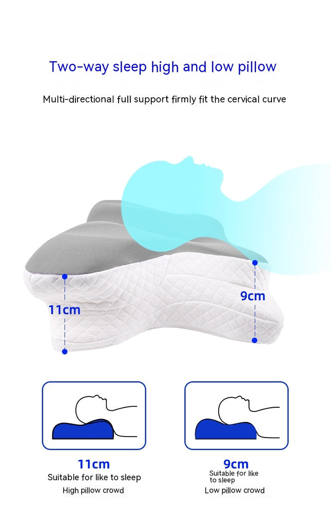 Butterfly Pillow Memory Pillow Cervical Pillow Ergonomic Memory Foam Pillow for Sleeping