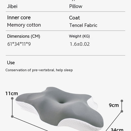 Oreiller Cervical en mousse à mémoire de forme, oreiller pour dormeurs latéraux, dos et ventre