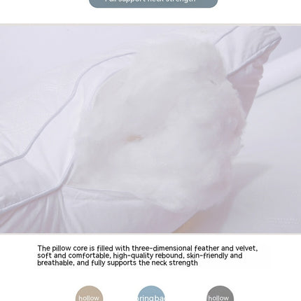 Down Filled Pillows for Sleeping Bed Pillows for Side Back and Stomach Sleeper