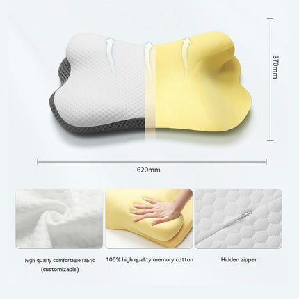 Cervical Neck Pillow,Memory Foam Pillow for Sleeping Stomach Sleepers