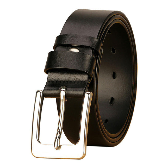 Men's Leather Dress Belt for Work Business and Casual