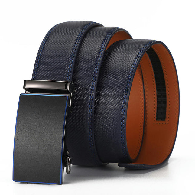 Men's Ratchet Belt,Adjustable with Sliding Buckle Trim