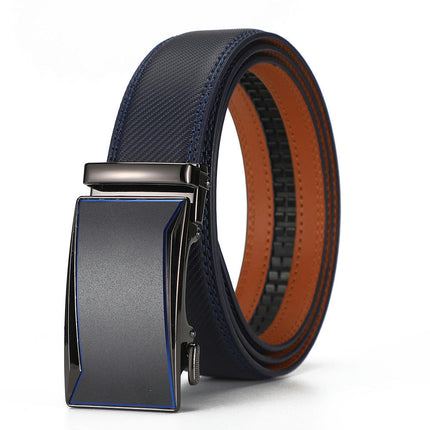 Slide Ratchet Men's Belt Genuine Leather Belts for men