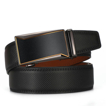Slide Ratchet Men's Belt Genuine Leather Belts for men