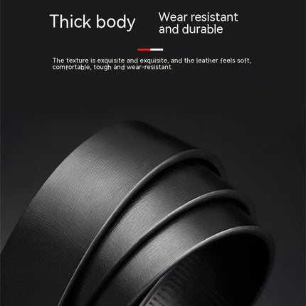 Men's Ratchet Belt Dress with Premium Leather,Slide Belt with Adjustable Buckle