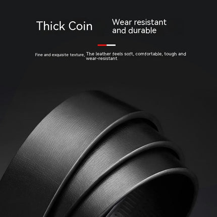 Men's Ratchet Belt Dress with Premium Leather,Slide Belt with Adjustable Buckle