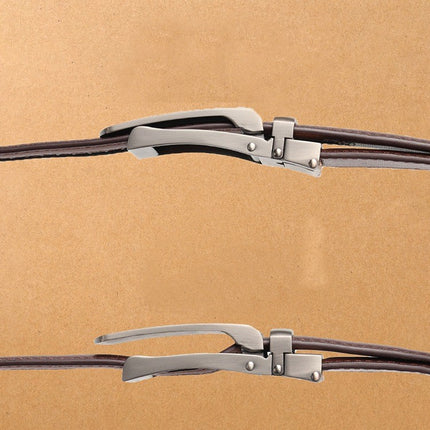 Leather Ratchet Casual Belt Men - Cut To Fit