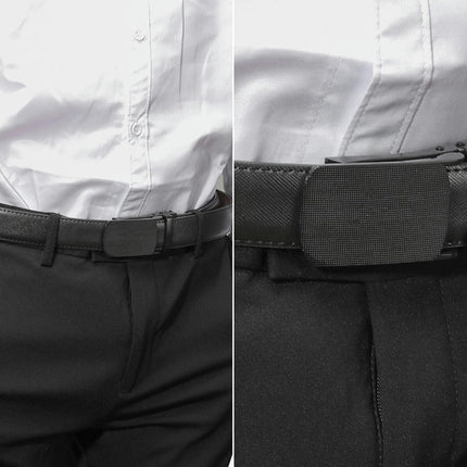 Leather Ratchet Casual Belt Men - Cut To Fit