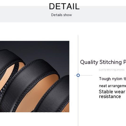 Men’s Leather Ratchet Belt For Dress Casual pants shirts