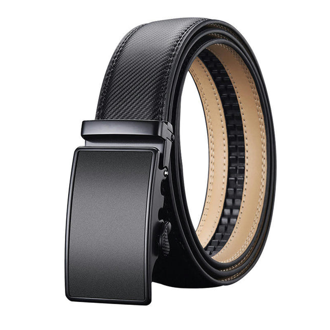 Men’s Leather Ratchet Belt For Dress Casual pants shirts
