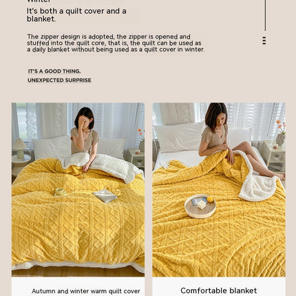 Lambswool Blanket, Taffeta Fluffy Blanket, Double Layer Shaggy Soft Blanket, Plush Fleece Blanket, Warm Cozy Nap Blanket Air Conditioning Blanket