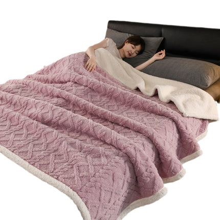 Lambswool Blanket, Taffeta Fluffy Blanket, Double Layer Shaggy Soft Blanket, Plush Fleece Blanket, Warm Cozy Nap Blanket Air Conditioning Blanket
