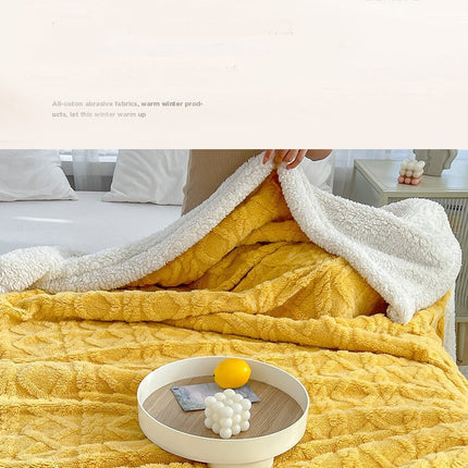 Lambswool Blanket, Taffeta Fluffy Blanket, Double Layer Shaggy Soft Blanket, Plush Fleece Blanket, Warm Cozy Nap Blanket Air Conditioning Blanket
