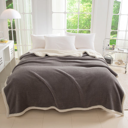 Plüsch-Überwurfdecke, einfarbige, warme, gemütliche Decke, Überwurfdecke aus Rosensamt, superweiche, verdickte, warme Plüschdecke für Bett, Sofa und Couchstuhl