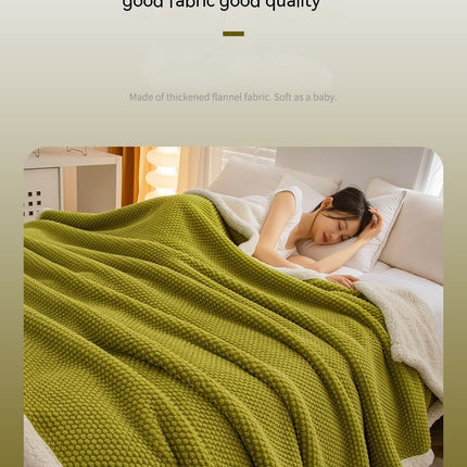 Plüsch-Überwurfdecke, einfarbige, warme, gemütliche Decke, Überwurfdecke aus Rosensamt, superweiche, verdickte, warme Plüschdecke für Bett, Sofa und Couchstuhl