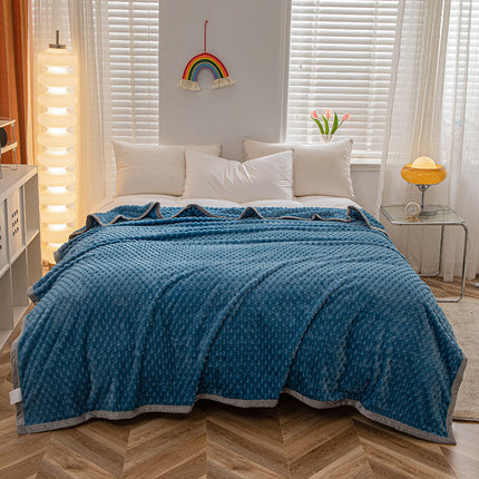 Couverture moelleuse, couverture en peluche pour canapé-lit, couverture douce en peluche de couleur unie, couverture polaire moelleuse, couverture de lit épaisse d'hiver chaude et confortable