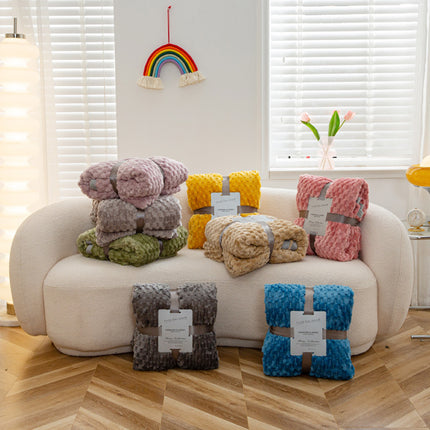 Couverture moelleuse, couverture en peluche pour canapé-lit, couverture douce en peluche de couleur unie, couverture polaire moelleuse, couverture de lit épaisse d'hiver chaude et confortable