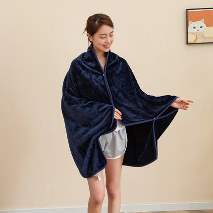 Shawl Blanket, Solid Color Doop Air Conditioning Blanket, Lounging Cover Blanket, Fluffy Blanket, Plush Warm Cozy Blanket, Fluffy Plush Blanket