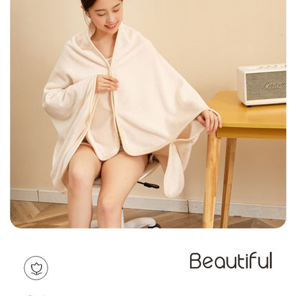 Shawl Blanket, Solid Color Doop Air Conditioning Blanket, Lounging Cover Blanket, Fluffy Blanket, Plush Warm Cozy Blanket, Fluffy Plush Blanket