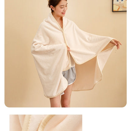 Shawl Blanket, Solid Color Doop Air Conditioning Blanket, Lounging Cover Blanket, Fluffy Blanket, Plush Warm Cozy Blanket, Fluffy Plush Blanket
