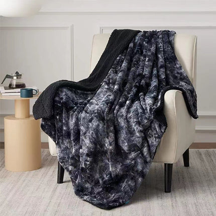 Couverture polaire en laine d’agneau, couverture réversible en polaire pv, couverture moelleuse, couverture douce en peluche, couverture polaire en peluche, couverture chaude et confortable