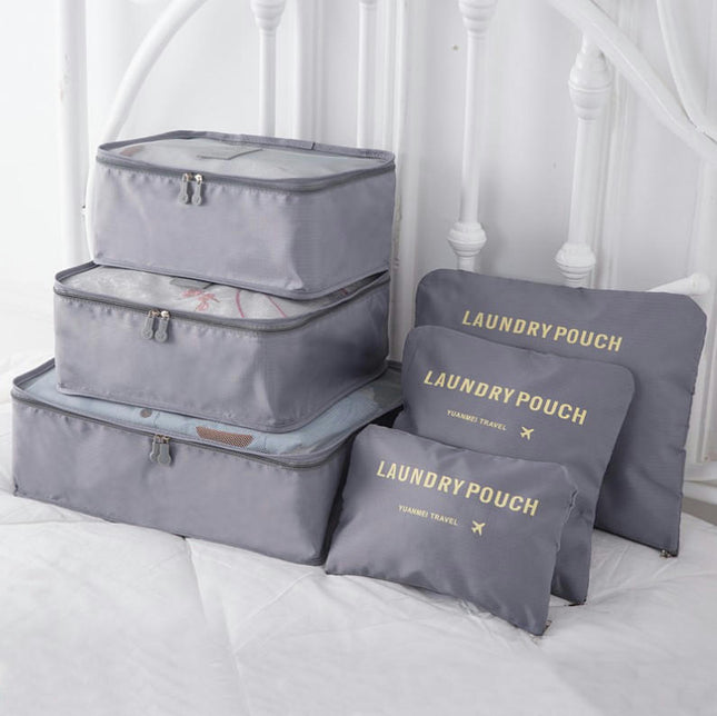 6 Set Packing Cubes For Travel, Multi-functional waterproof Travel Luggage Organizers