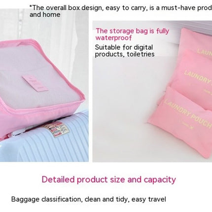 6 Set Packwürfel für die Reise, multifunktionale wasserdichte Reisegepäck-Organizer