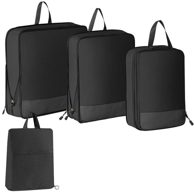 Mesh Set Travel Packing Organizers Bags, Compression Packing Cubes for Suitcases 4 pcs Set