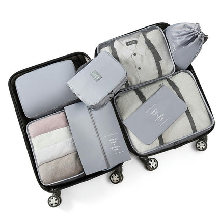 Travel Luggage Organizers Set of 8 Waterproof Suitcase Organizer Bags