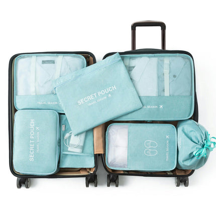 Light Packing Cubes for Travel Set of 7，Waterproof Packing Cubes for Suitcases Set