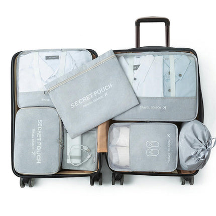 Light Packing Cubes for Travel Set of 7，Waterproof Packing Cubes for Suitcases Set