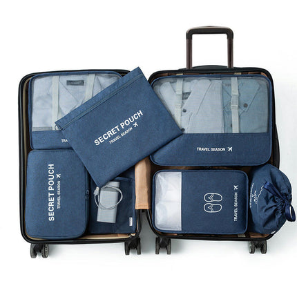 Light Packing Cubes for Travel Set of 7，Waterproof Packing Cubes for Suitcases Set