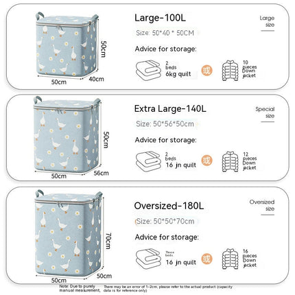 Clothes Storage Bags with Zipper, Heavy Duty Extra Large Packing Bags for Moving Bags