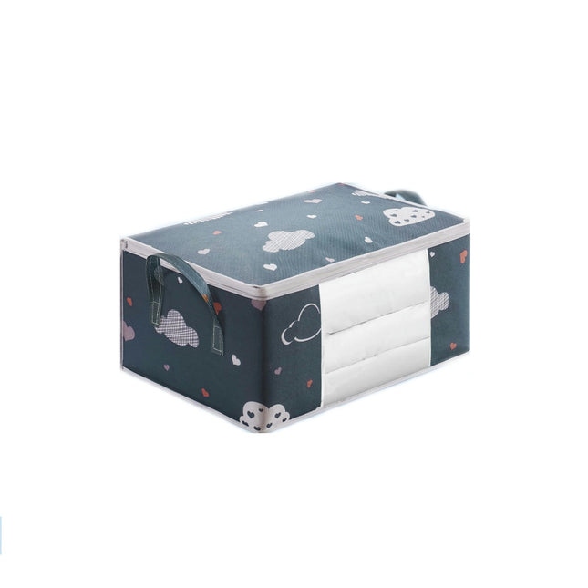 Nonwovens Storage Box With Clear Windowï¼?Double Zippersï¼?Durable Handles
