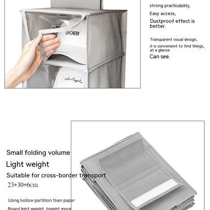 Hut-Organizer in 10-Regal-Version für den Schrank mit Staubschutz und Aufbewahrungstaschen