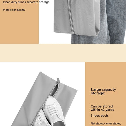 Waterproof Shoe Storage Organizer Shoe Pouch with Zipper for Traveling,Camping,Hiking
