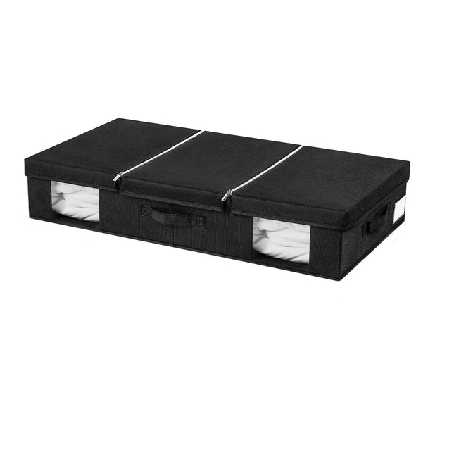 Under Bed Storage Containers Adjustable Dividers Flip Top Storage Organizer with Zipper