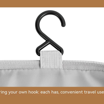 Travel Kit Foldable Toiletries Organizer, Roll up Waterproof Cosmetics Makeup Bag