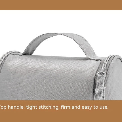 Travel Kit Foldable Toiletries Organizer, Roll up Waterproof Cosmetics Makeup Bag