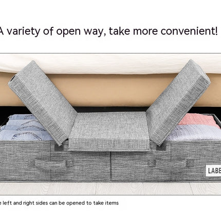 Under Bed Storage With Lids,Foldable Underbed Storage Box with Handles